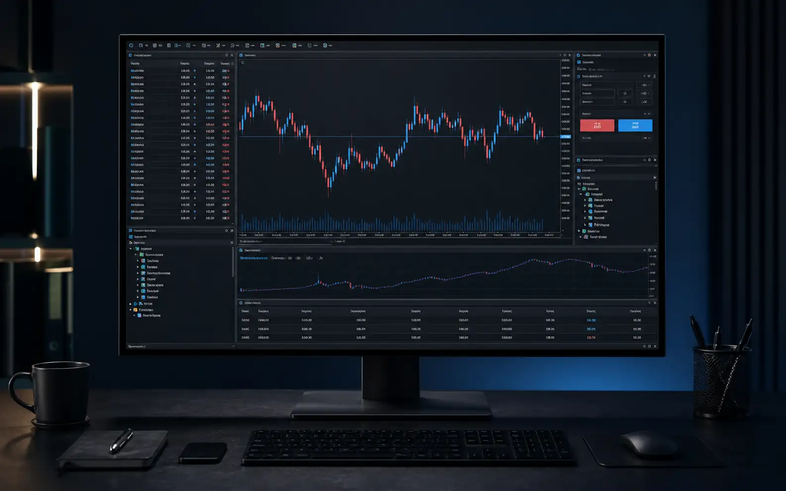 MetaTrader 4 trading workspace
